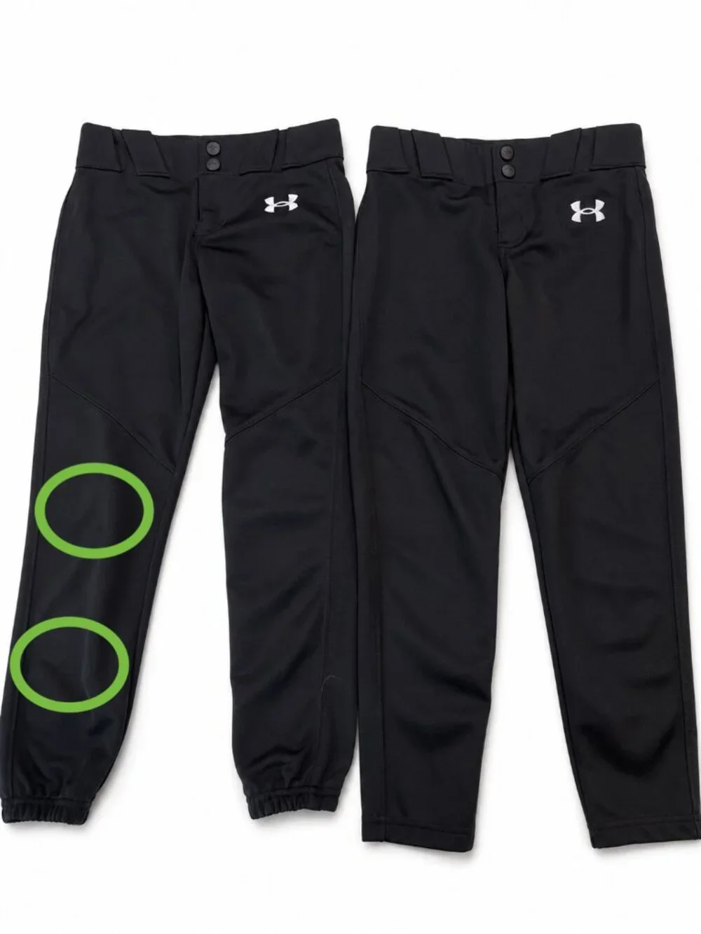 Under Armour Youth YXS Black Baseball Pants Jogger Lot Bundle Set Youth XS Boys
